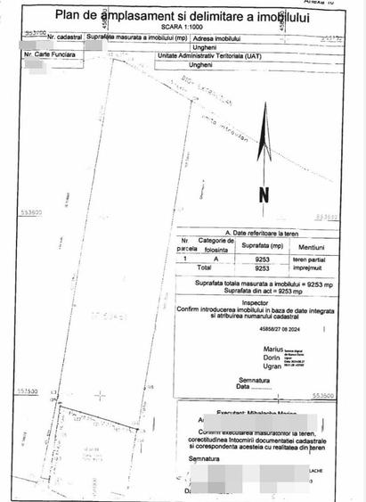 Teren Construcții intravilan de 9253 mp, în Sud-Est