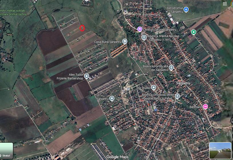 Teren Construcții intravilan de 450 mp, în Sânpetru