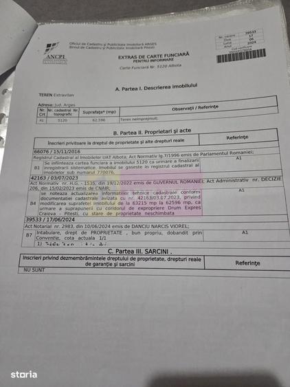 Spațiu comercial, în Albota
