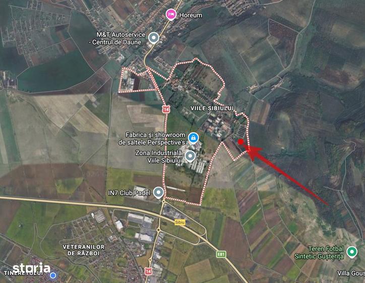Teren de 7011 mp, în Viile Sibiului
