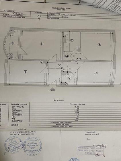 Apartament cu 3 camere decomandat, mobilat în Valea Rosie