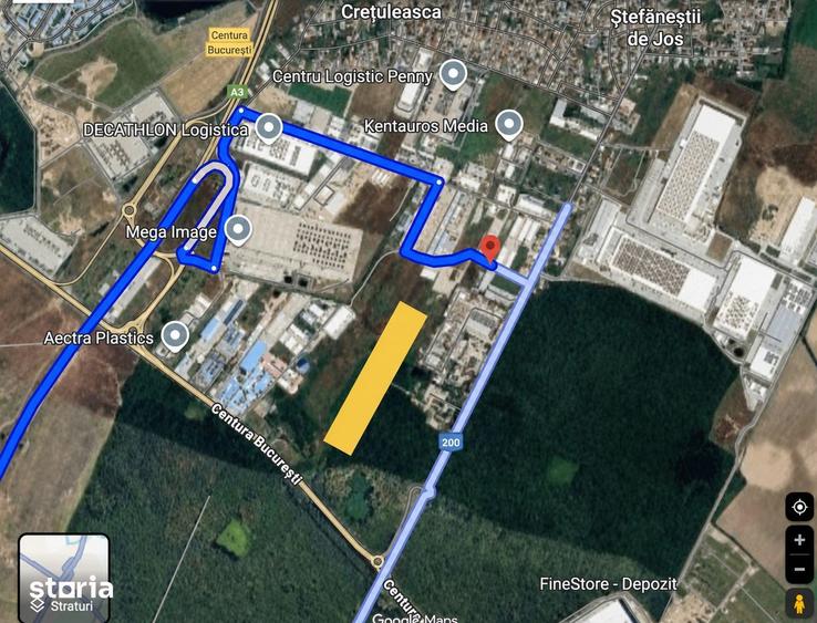 Teren de 24661 mp, în Ștefăneștii de Jos