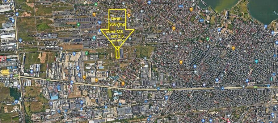 Teren Construcții intravilan de 9167 mp, în Păcii