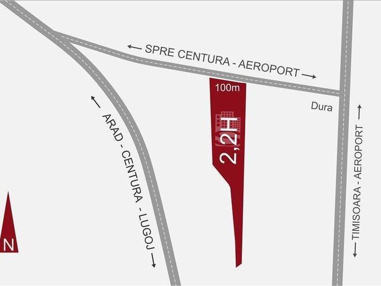 Teren Construcții intravilan de 18379 mp, în Aeroport