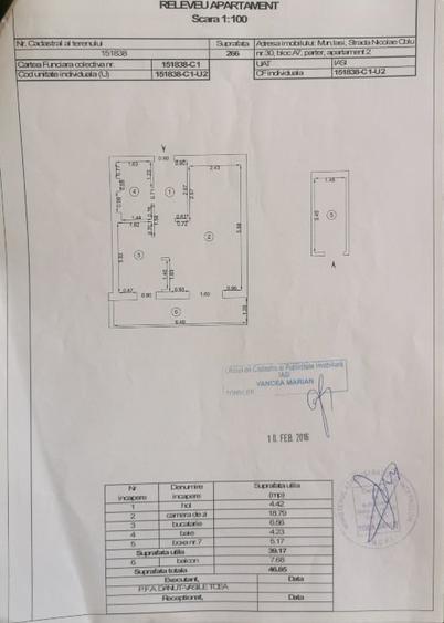 Apartament 1 camera open space si dependinte, 46,85 mp, loc de parcare exterior - 1