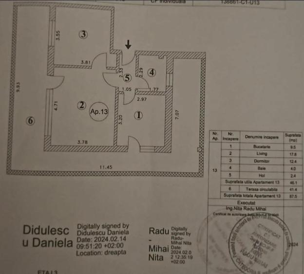 Apartament cu 2 camere decomandat în Bragadiru