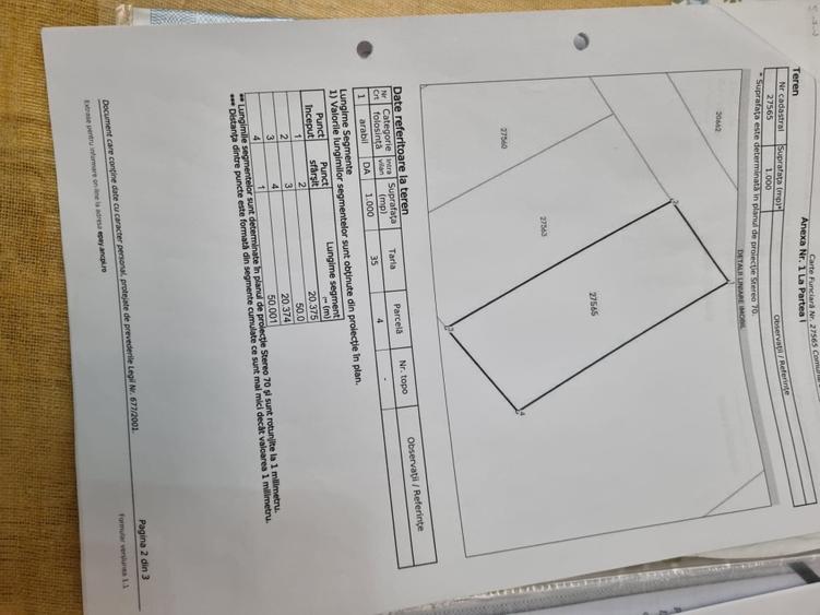 Teren Construcții intravilan de 1000 mp, în Măriuța