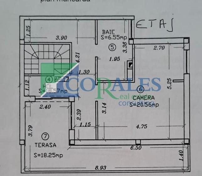 Apartament cu 3 camere decomandat, mobilat în Braytim