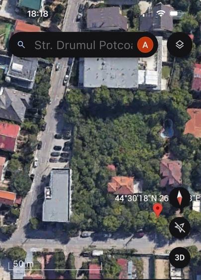 Teren Construcții intravilan de 2186 mp, în Central