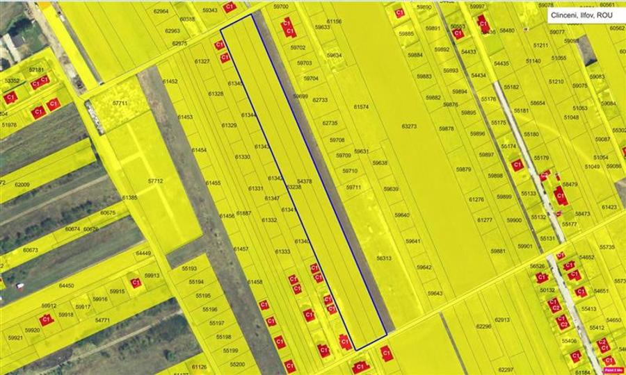 Teren Construcții intravilan de 13500 mp, în Domnești