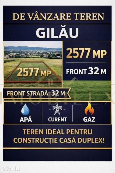 Teren de 2577 mp, în Gilău