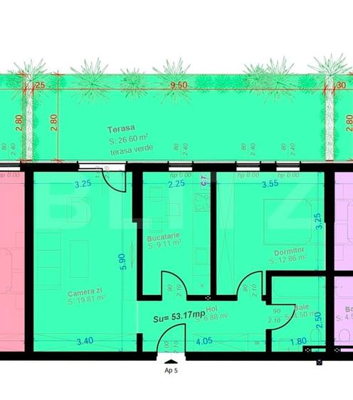 Titlu: Apartament 2 Camere,  Decomandat | Terasă 27 mp | Zona Aradului - 1