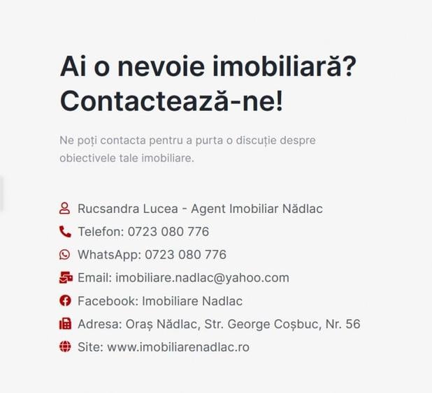 Apartament cu 3 camere semidecomandat, mobilat în Nădlac