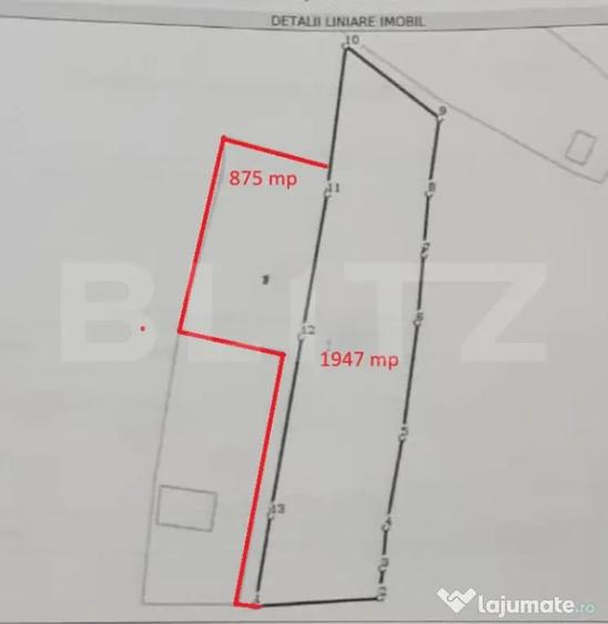 Teren de 2823 mp, în Copou