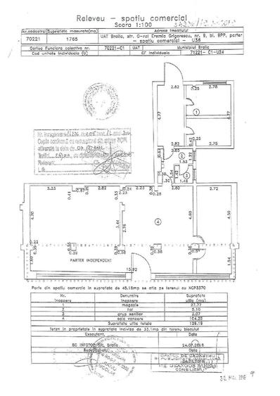 Spațiu comercial, de 140 mp, în Central