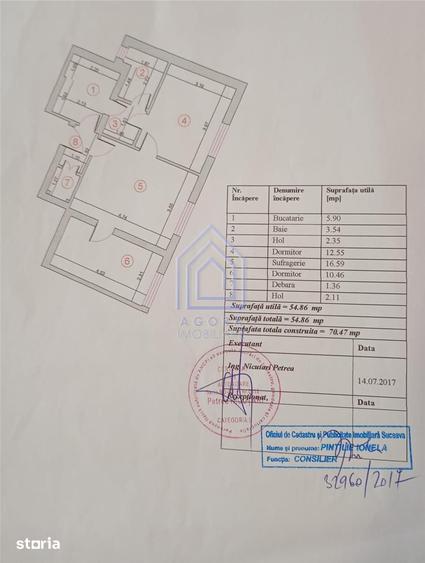 Apartament cu 3 camere decomandat în Ultracentral