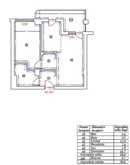 Apartament cu 2 camere în Pipera
