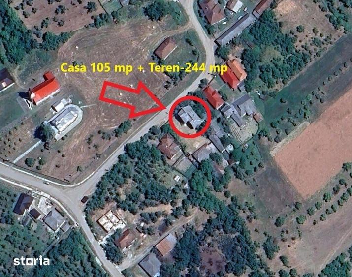 Casă cu 3 camere cu Teren 244 Mp în Băsești