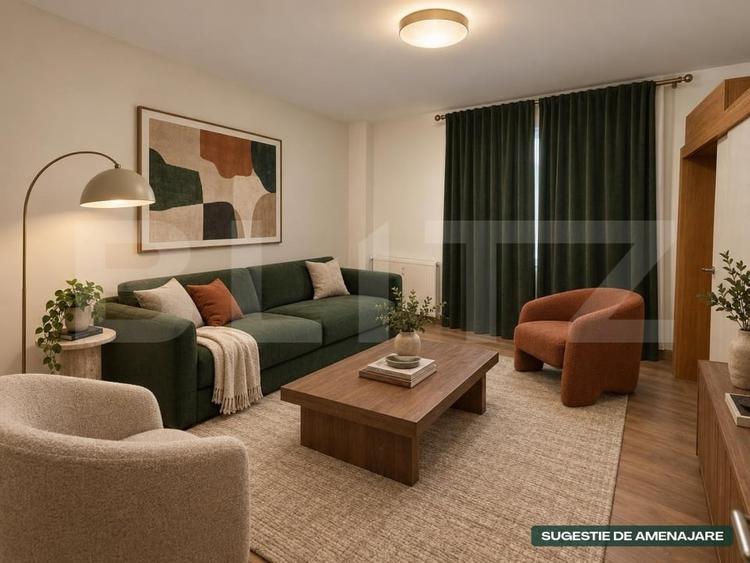 Apartament cu 2 camere semidecomandat în Fabric
