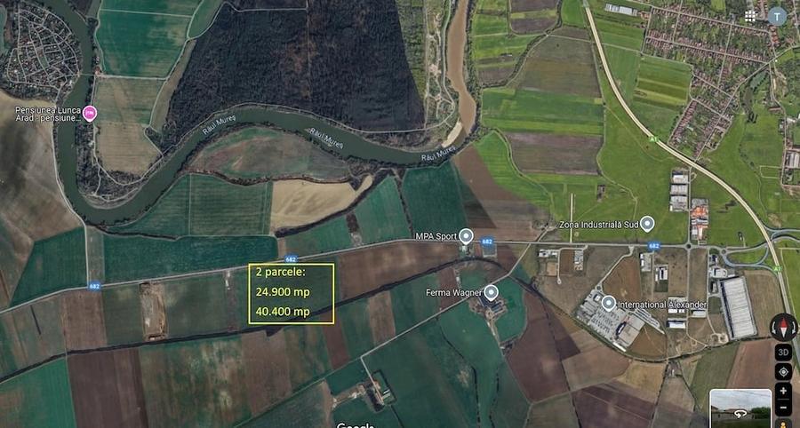 Teren la sosea in zona Industriala Sud Arad - 1