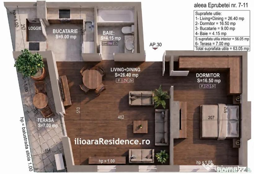 Apartament cu 2 camere decomandat în Nicolae Grigorescu