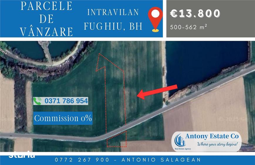 Teren de 562 mp, în Podgoria