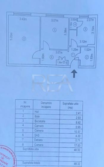 Apartament cu 2 camere decomandat în Rahova