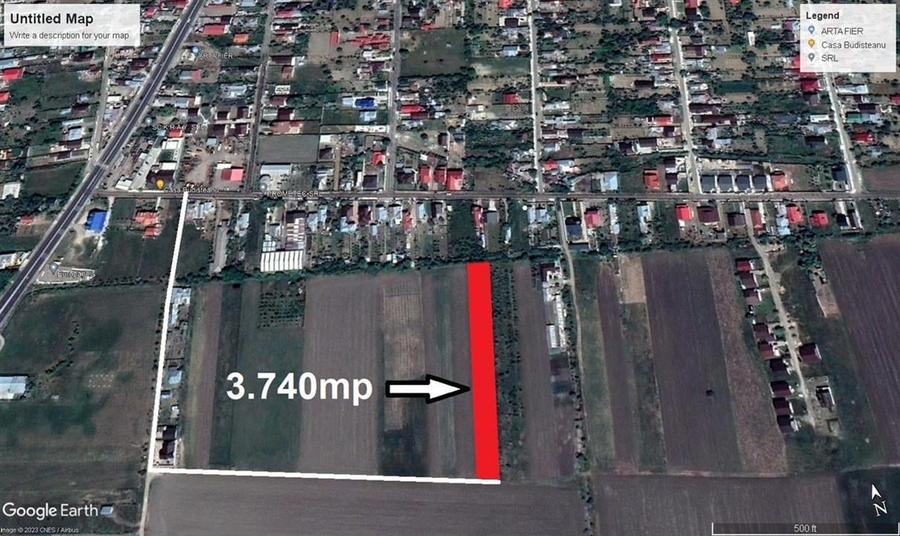 Teren Construcții intravilan de 3740 mp, în Golești