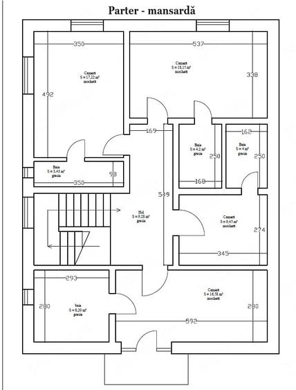 Casă cu 9 camere cu Teren 461 Mp în Micălaca