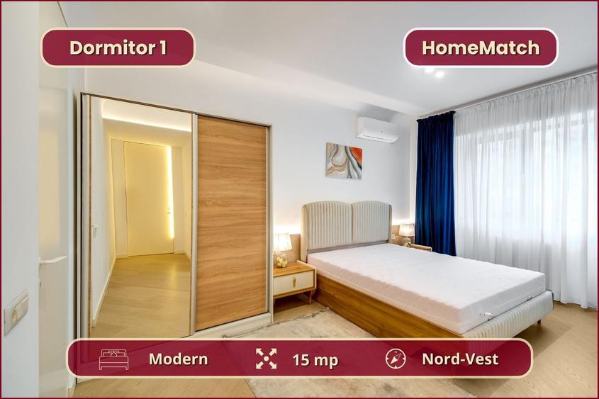 Apartament cu 3 camere decomandat, mobilat în Pipera