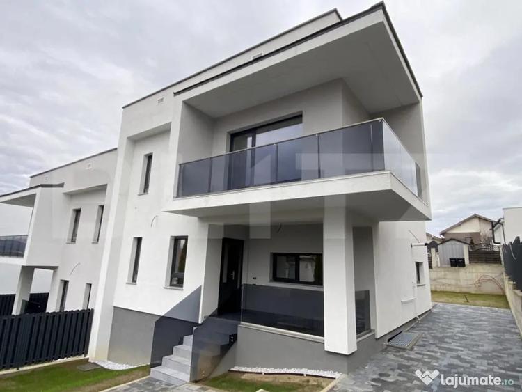 Duplex cu C.F. design contemporan, ansamblu privat, zona Aer - 4