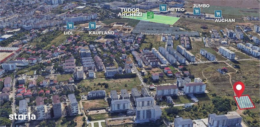 Teren de 592 mp, în Brâncoveanu
