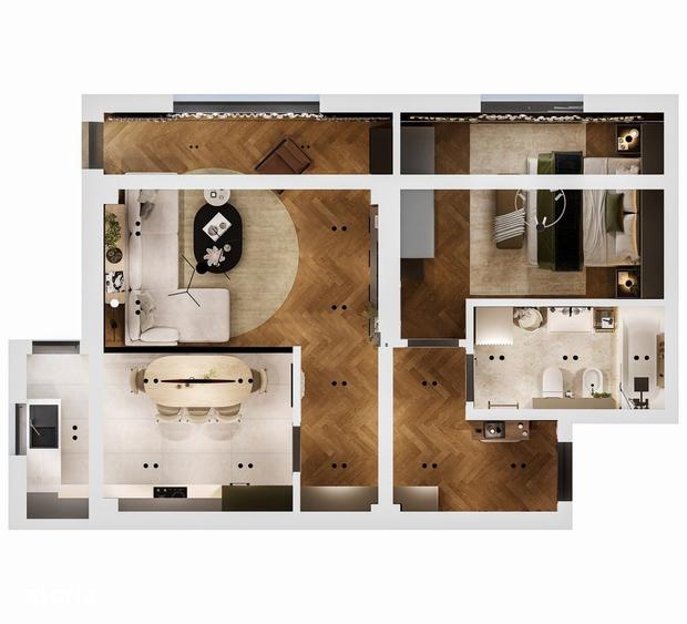 Apartament cu 2 camere în Central