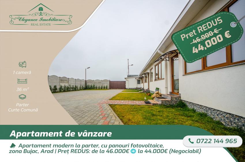 Garsonieră nedecomandată, mobilată în Bujac