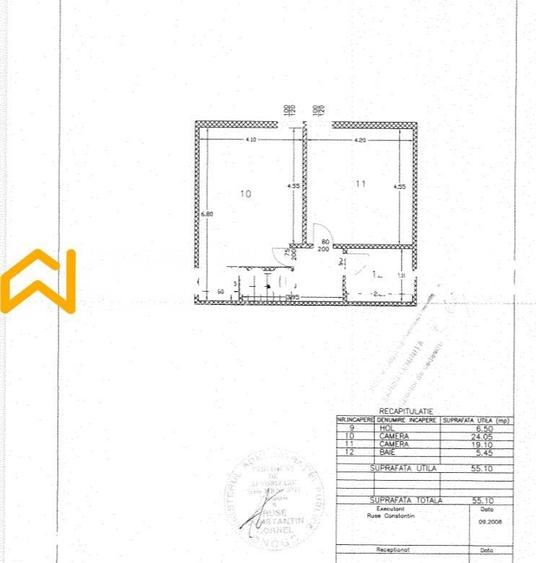 Apartament cu 3 camere în Dudu