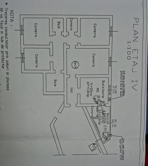Apartament cu 4 camere decomandat în Central