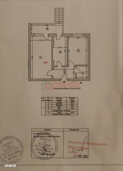 Apartament cu 2 camere decomandat în Central