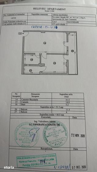 Apartament cu 2 camere în Nord