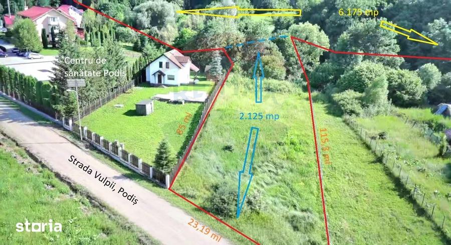 Teren de 8300 mp, în Mărgineni