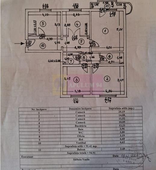 Apartament cu 4 camere decomandat în Vitan