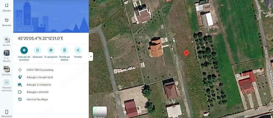 Teren de 500 mp, în Central