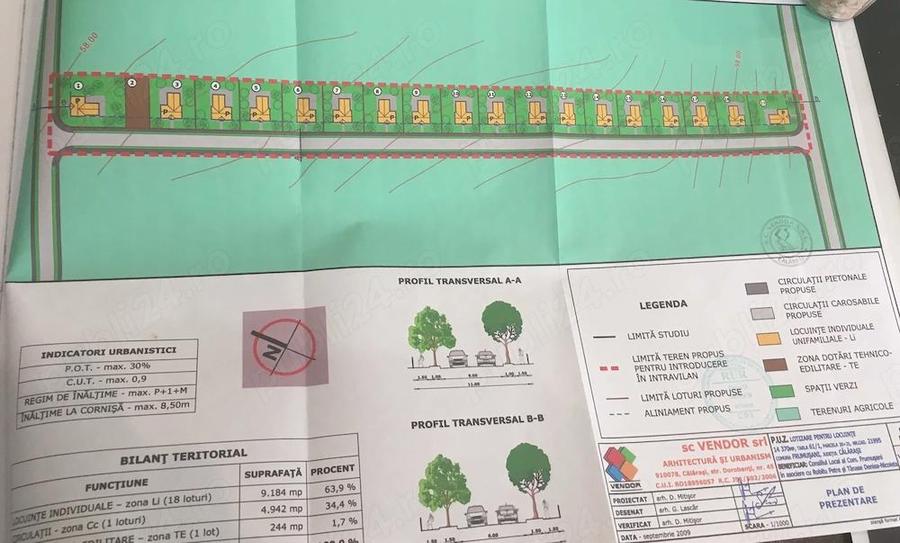 Teren extravilan 7500 mp PUZ aprobat poten?ial dezvoltare Frumu?ani, Calara?i - 4