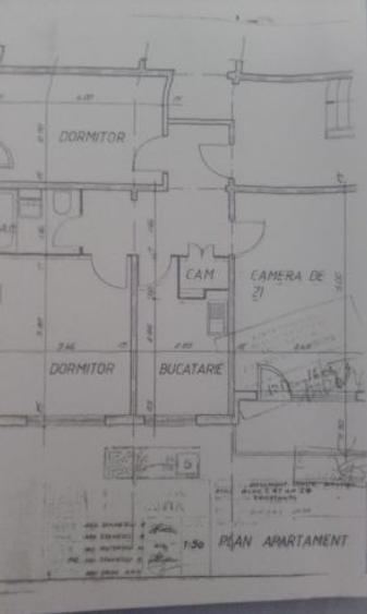 Apartament cu 3 camere decomandat în Casa de Cultură