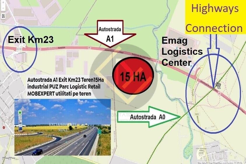 Teren Construcții intravilan de 200000 mp, în Bolintin-Deal