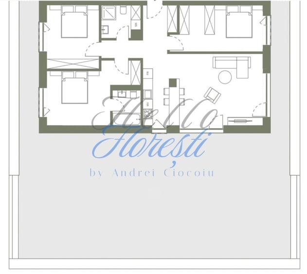 Apartament cu 4 camere în Dâmbul Rotund