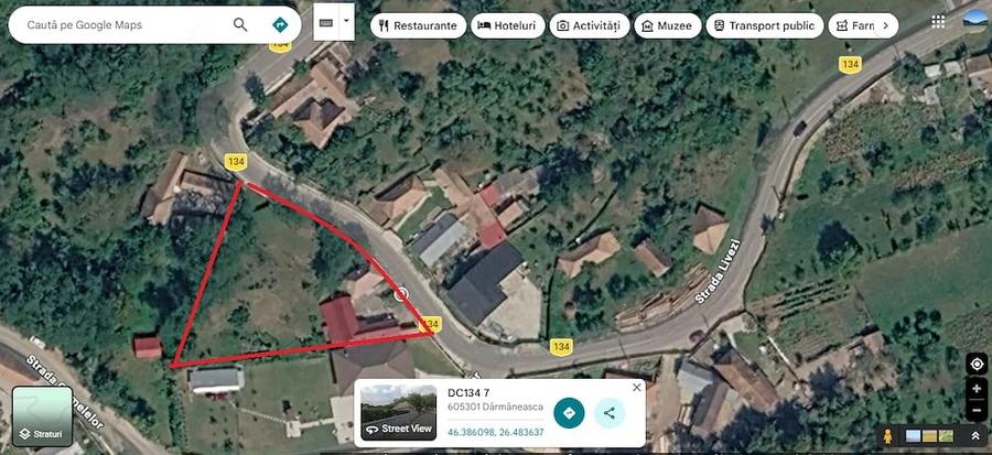 Casă cu 2 camere cu Teren 720 Mp în Dărmăneasca