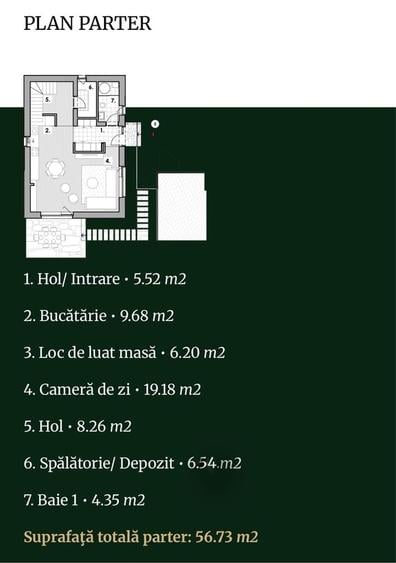 Casă cu 4 camere în Exterior Vest