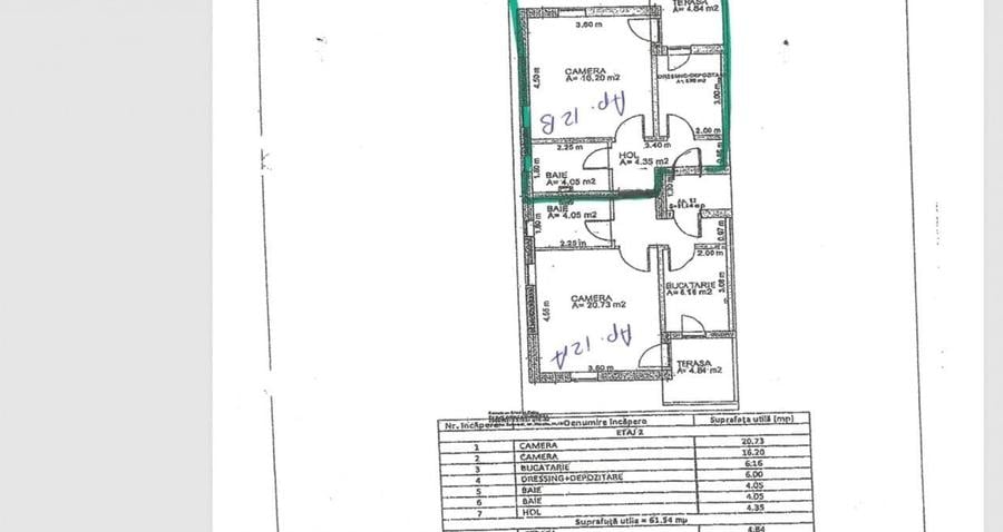 Apartament cu 2 camere decomandat, mobilat în Broscărie