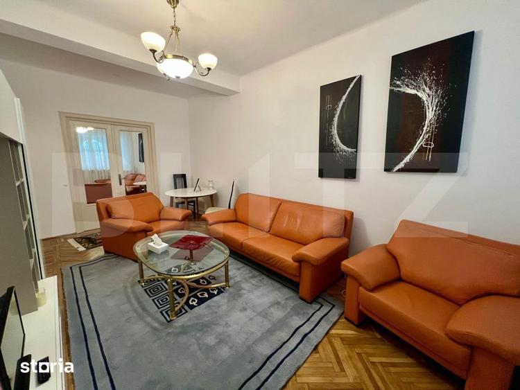 Apartament cu 2 camere, mobilat în Central