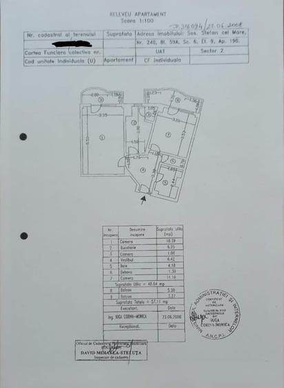 Apartament cu 2 camere decomandat, mobilat în Obor